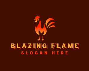 Chicken Flame Restaurant logo design