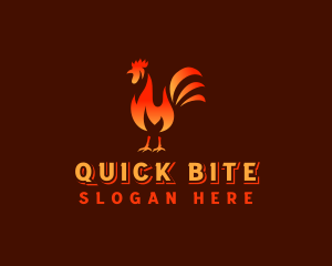 Chicken Flame Restaurant logo design