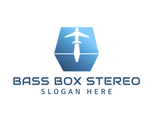 Airplane Box Shipping logo design