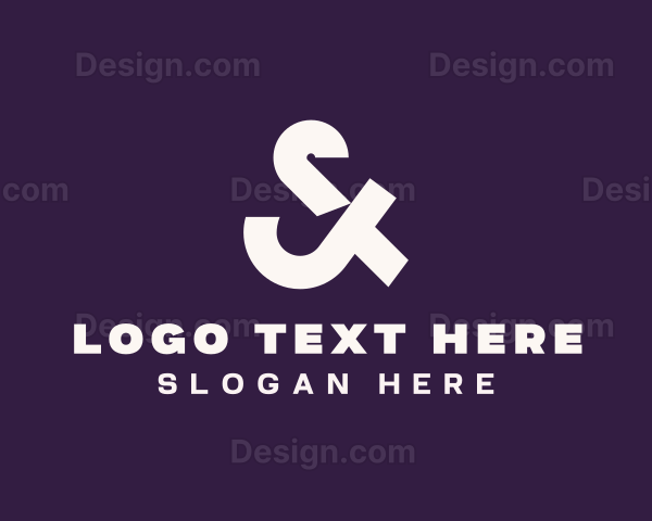 Modern Ampersand Business Logo