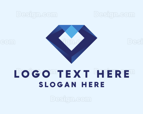 Geometric Diamond Business Logo