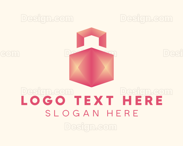 3D Home Package Delivery Logo