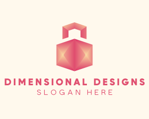 3D Home Package Delivery logo design