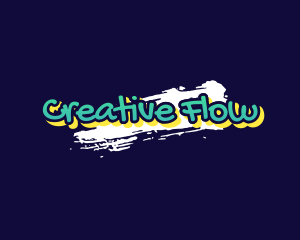 Neon Graffiti Paint logo design