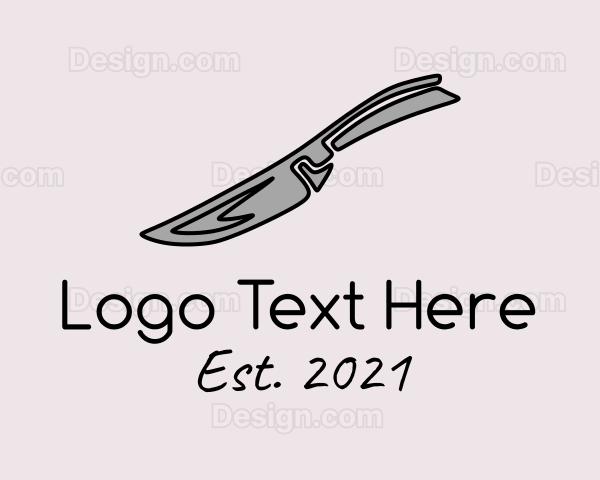 Gray Kitchen Knife Logo