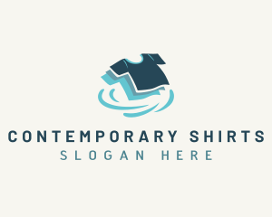 Shirt Clean Laundry logo design