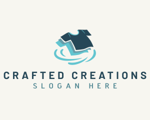 Shirt Clean Laundry logo design