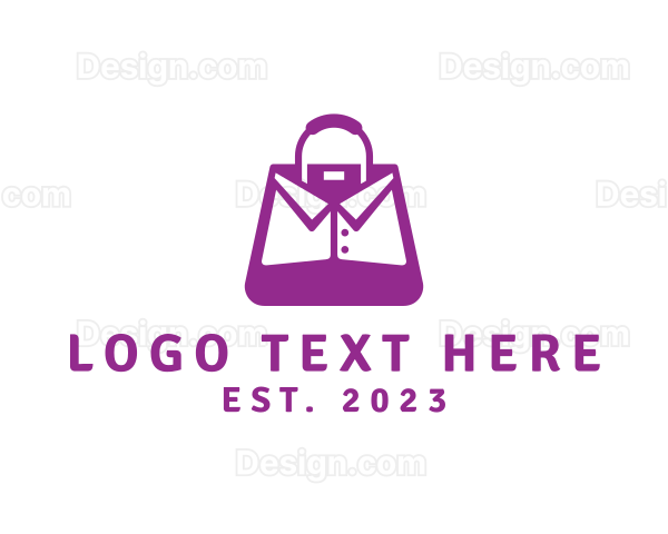 Purple Collar Bag Logo