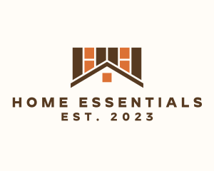 Home Brick Flooring logo design