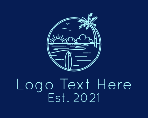 Sunset Island Beach logo