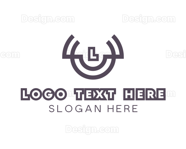 Cow Horns Symbol Logo