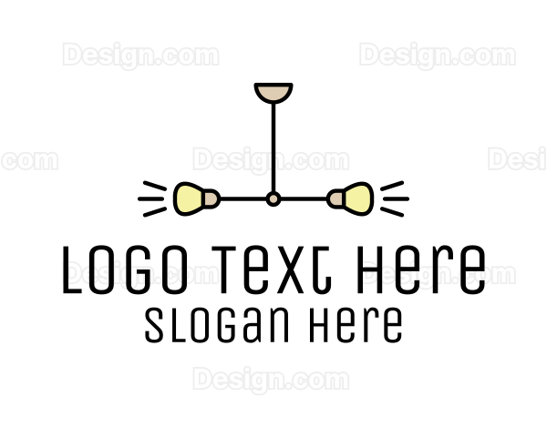 Symmetrical Lighting Fixture Logo