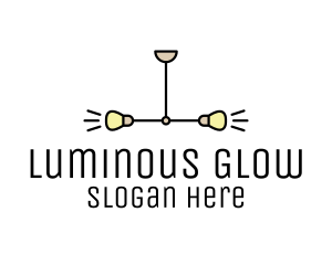 Symmetrical Lighting Fixture logo design