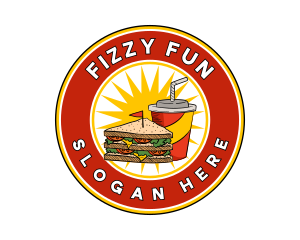 Diner Sandwich Soda Snack logo