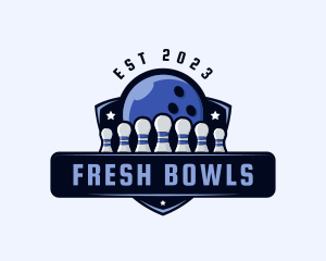 Tenpin Bowling Emblem logo design