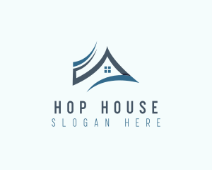 Roof House Property Builder logo design