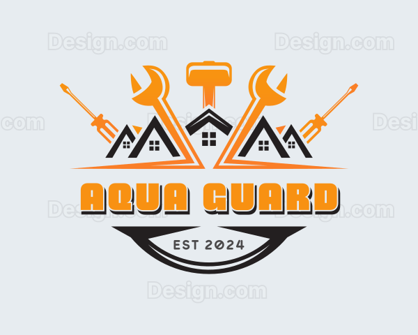 Carpentry Tools Repair Logo