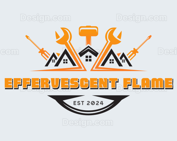 Carpentry Tools Repair Logo