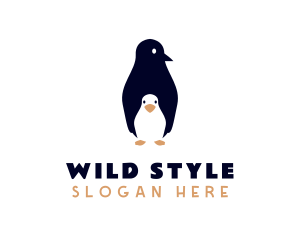 Wild Penguin Zoo logo design