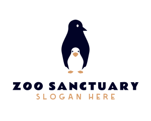 Wild Penguin Zoo logo design