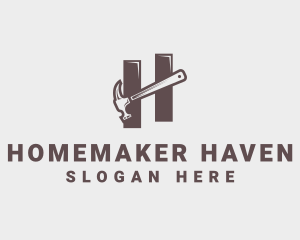 Carpentry Hammer Renovation logo design