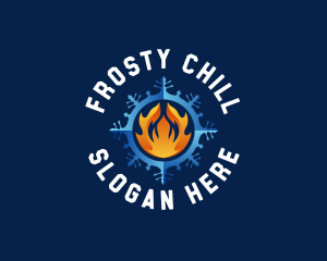 Hot Cold Refrigeration logo design