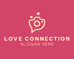 Love Camera Chat logo design