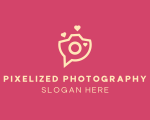 Love Camera Chat logo design