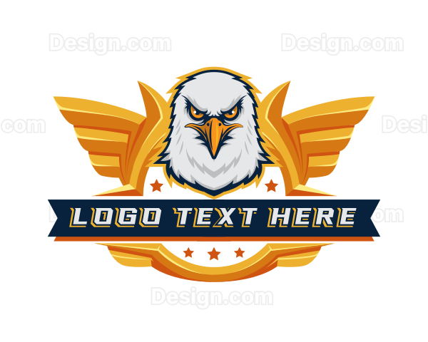 Eagle Wings Gaming Mascot Logo