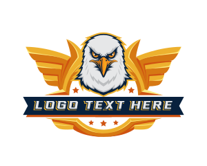 Eagle Wings Gaming Mascot logo