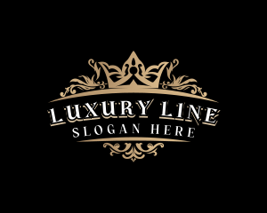 Luxury Crown Ornamental logo design