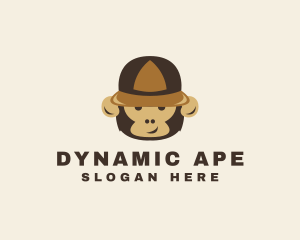 Monkey Ape Safari Zoo logo design