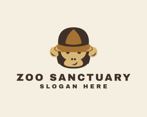 Monkey Ape Safari Zoo logo design