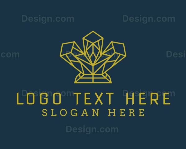 Gold Luxe Gemstone Logo