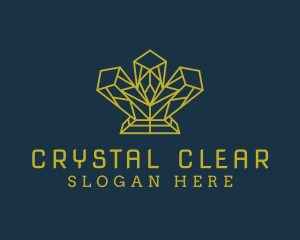 Gold Luxe Gemstone logo design