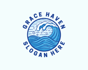 Ocean Wave Tsunami logo