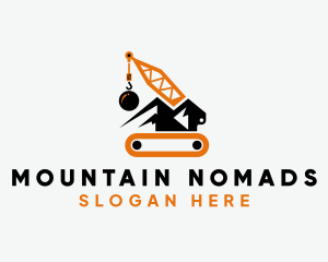 Mountain Wrecking Ball logo design