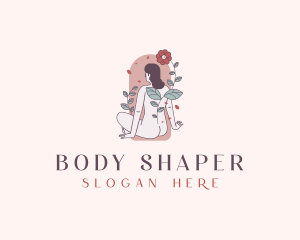 Nude Woman Spa logo design