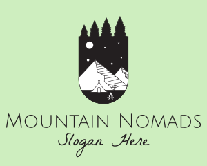 Outdoor Nature Camp  logo design