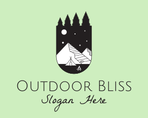 Outdoor Nature Camp  logo design