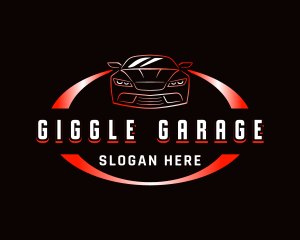 Car Garage Rental logo design