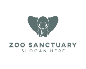 Daycare Elephant Zoo logo design