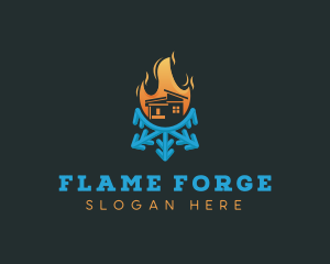 Ice Fire House logo design