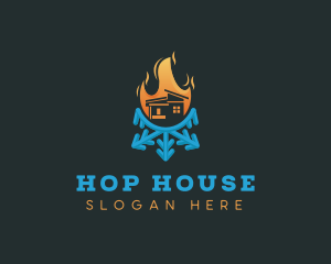 Ice Fire House logo design