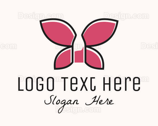 Wine Bottle Wing Logo