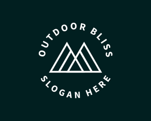 Minimalist Mountain Business logo design