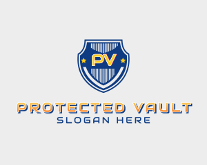 Shield Police Badge Security logo design