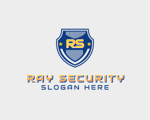 Shield Police Badge Security logo design