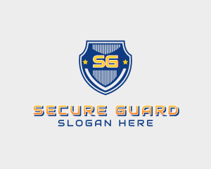 Shield Police Badge Security logo design