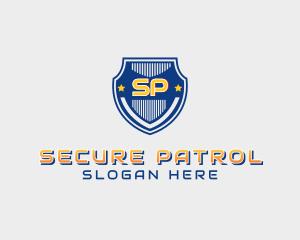 Shield Police Badge Security logo design